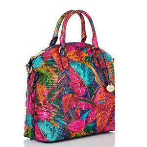 Rare Lush Melbourne Large Duxbury Satchel - Tropical Colorful Vacation Vibes